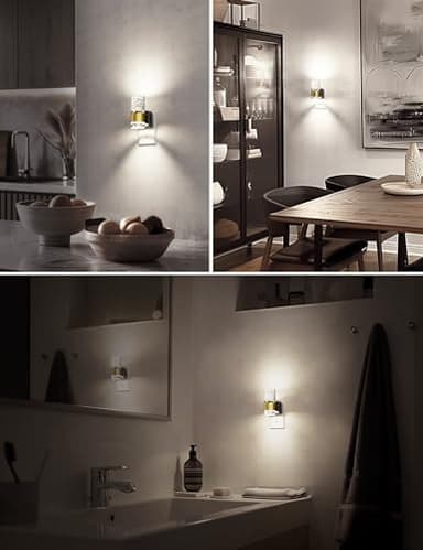 Night Lights Plug into Wall, White Light LED NighLight with Adjustable Brightness, Plug in Night Light with Auto Light Sensor, Wall Sconce-Style Design Night Light for Bathroom,Hallway, 2 Pack - Image 4