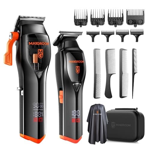 Professional Hair Clippers for Men, Premium Home Haircut Kit Cordless Hair Cutting Clippers and Trimmers Set, 9000RPM Magnetic Motor, DLC Blades, Perfect for Barber Fades & Family Use - Image 1
