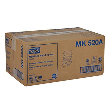 Tork Multifold Hand Towel, Natural, 100% recycled, FSC certified, Compatible with H2 Dispensers, 16 packs x 250 sheets (MK520A) - Image 9