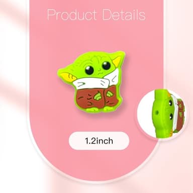 12Pcs Cute Cartoon Focal Beads for Pens, Cartoon Silicone Focal Beads for Making DIY Bead Pens Keychain Jewelry (Cartoon-B) - Image 2