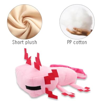 XSLWAN Blue Axolot Plush、Green Axolot Plush、 Pink Axolot Plush and Purple Axolot Plush Plush Stuffed Toy Soft Throw Pillow Kids Birthday Gift for Holidays, Birthdays（4PCS - Image 4