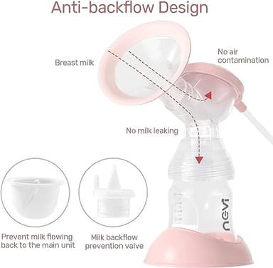 NCVI Electric Breast Pump 8782, Portable Hospital-Grade Double Pump with 4 Modes & 9 Levels, Anti-Backflow, Rechargeable Quiet Breastfeeding Pump for Efficient Comfortable Use at Home, Work or Travel - Image 7