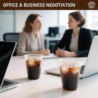 YEEHAW 9 oz Plastic Cups, 500 Pack - Clear Disposable Drinking Water Cups for Cold Beverages, Ideal for Party - Image 8