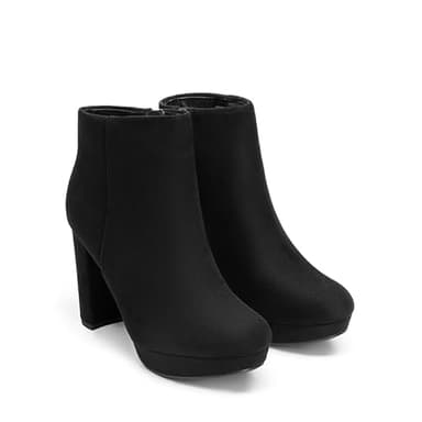 DREAM PAIRS Women's Stomp Ankle Boot, Black, 5.5 UK - Image 3