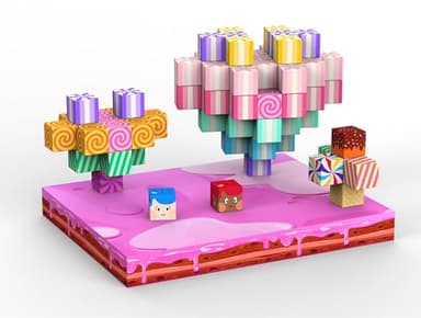 SILYMOLY Magnetic Blocks Candy Land Edition, Magnetic Tiles Building Blocks Boys & Girls Toys Age 3-5 4-8 5-7 Sensory Gift for Kids，Magnets Cubes，Upgraded STEM Gift 1.2 Inches - Image 7