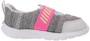 Under Armour Girls' Infant Surge 3 Slip On, (100) Halo Gray/Rebel Pink/Fade, 10K, US - Image 6