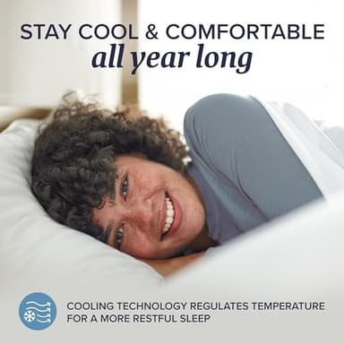 Beckham Hotel Collection Queen Size Memory Foam (Adjustable Fill) Bed Pillows Set of 2 - Cooling Shredded Foam Pillow for Back, Stomach or Side Sleepers - Image 6