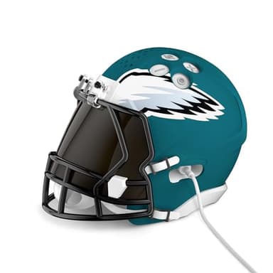 NFL Echo Dot Bundle: Includes Echo Dot | Glacier White and Limited-Edition NFL Helmet Stand | Philadelphia Eagles - Image 4