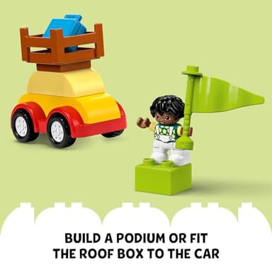 LEGO DUPLO Classic Cars and Trucks Brick Box Playset, Educational STEM Toy, Preschool Building Set for Toddlers Aged 18 Months Plus, Learning Toy to Develop Fine Motor Skills, 10439 - Image 6