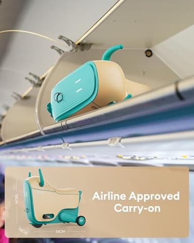 Gyroor GNU Kids Electric Ride-On Car with Flashing Wheels, Adjustable Speeds and 14L Storage, Electric Vehicles for Kids Aged 4-6 Years, 2-in-1 Ride-On and Storage, for Indoor, Outdoor, and Travel Use - Image 5