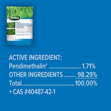 Scotts Halts Crabgrass and Grassy Weed Preventer, Crabgrass Preventer, Pre Emergent Weed Control for Lawns, Prevents Chickweed & More, Treats up to 5,000 sq. ft., 10.06 lb - Image 4