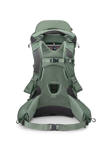 Osprey Poco Premium Child Carrier Backpack – Deluxe Kid Carrier for Hiking with Built-in Sunshade, Removable Daypack, and Adjustable Fit – Premium Comfort for Parent and Child, Koseret Green - Image 7