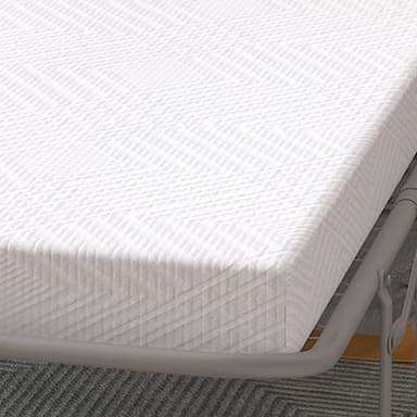 Dyonery 4.5 Inch Memory Foam Mattress Replacement with Fiberglass-Free Fabric and Washable Cover for Sleeper Sofa and Couch Beds, Full Size, White - Image 7