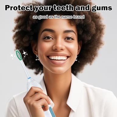 Toothbrush Heads for Philips Sonicare Replacement Brush Heads Medium Soft Dupont Bristles Electric Toothbrush Replacement Heads Fit E-Series Essence Xtreme Elite Advance and CleanCare, 6 Pack - Image 7