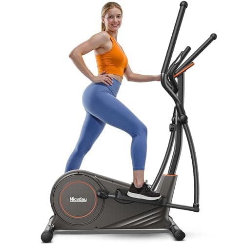 Niceday Elliptical Machine, Elliptical Trainer for Home with Hyper-Quiet Magnetic Driving System, 16 Resistance Levels, 15.5IN Stride, 400LBS Weight Capacity - Image 1