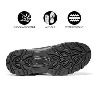 NORTIV 8 Waterproof Steel Toe Boots for Men Slip Resistant Safety Industrial Boots Paladin-Steel,Size 12W,Black - Image 3