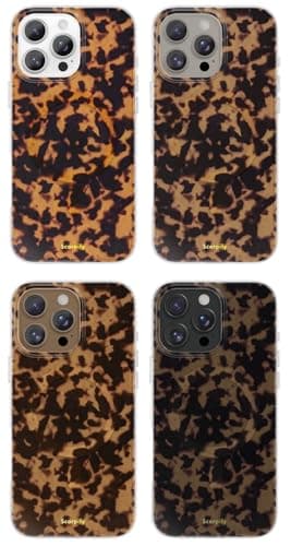 SCORPIFY for iPhone 16 Pro Case [Compatible with MagSafe] with Brown Tortoise Shell Design, Cute Brown Magnetic Phone Cover for Women Girls, Slim Shockproof Bumper - Image 6
