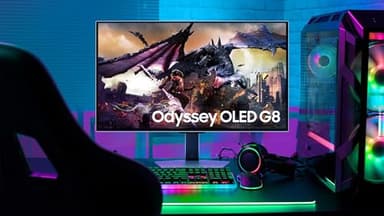Samsung 32" Odyssey OLED G8 (G80SD) Series 4K UHD Smart Gaming Monitor w QD-OLED, 240Hz 0.03ms, G-Sync Compatible, Glare-Free Display, Sleek Metal Design, LS32DG800SNXZA, 3 Yr Warranty - Image 24