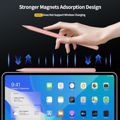 Tresoba Stylus Pen for iPad G2 2X Faster Charge iPencil, Compatible with Apple 2018-2025 iPad A16/10th/9th/8th/7th/6th Gen & Pro 12.9/11/13-inch M4 & Air 3rd/4th/5th/M2/M3 & Mini 5th/6th/7th, Rosegold - Image 7