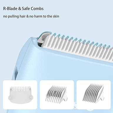Baby Hair Clippers, Professional Quiet Hair Trimmer for Kids and Toddler, Waterproof & Rechargeable Cordless Hair Cutting Machine for Children, with LCD Display - Image 2