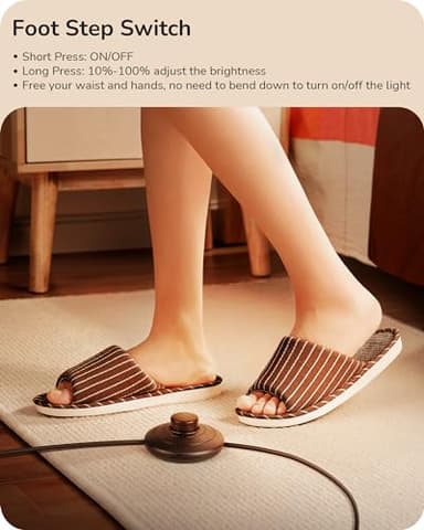 EDISHINE LED Corner Floor Lamp, 57.5" Minimalist Dimmable Sleek Light, Adjustable Height, Standing Tall Floor Lamps for Living Room, Bedroom, Office, 3000K Warm White Light, Black - Image 5