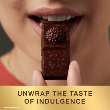 Ferrero Rocher Premium Chocolate Bars, 8 Pack, Dark Chocolate Hazelnut and Crunchy Salted Caramel, ​Individually Wrapped, 3.1 oz Each - Image 5