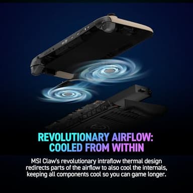 MSI Claw PC Gaming Handheld: Intel Ultra 7-258V, 8" FHD 120Hz Display, 32GB LPDDR5, 1TB NVMe SSD, MicroSD Card Reader, Thunderbolt 4, Win 11 Home: Black 8 AI+ A2VM-001US - Image 7