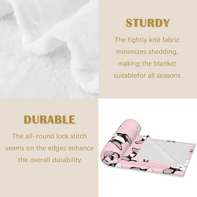 Bulldog Dog Blanket,Dog Soft Lightweight Throw Blanket for Sofa Couch Bed Room 50x60 inch - Image 3