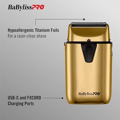 BaBylissPRO Gold UV-Disinfecting Single Foil Shaver - Image 3