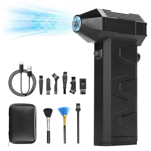 Compressed Air Duster 180000RPM Electric Air Duster Super Power Cordless Air Duster Adjustable Speed Jet Drying Blower, Suitable for Computer Keyboards, Outdoor, Automobiles, Homes - Image 1