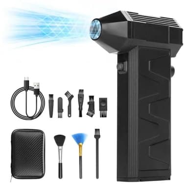 Compressed Air Duster 180000RPM Electric Air Duster Super Power Cordless Air Duster Adjustable Speed Jet Drying Blower, Suitable for Computer Keyboards, Outdoor, Automobiles, Homes - Image 1