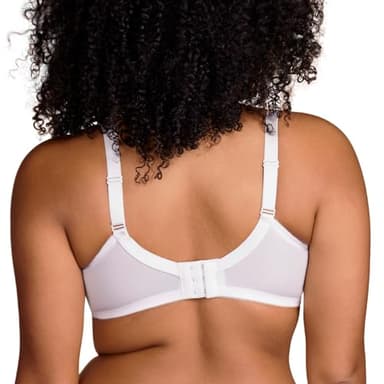 HSIA Minimizer Bras for Women Enchante Full Coverage Underwire Bras Plus Size Lifting Floral Lace Bra for Heavy Breast White - Image 3