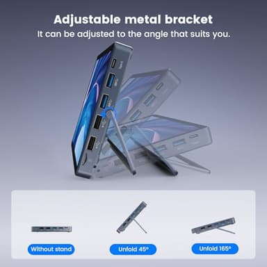KOOSMILE Mini PC N150(up to 3.6GHz), 12GB DDR5 RAM 256GB/512GB/1TB M.2 SSD Mini PC with 8-Inch Touchscreen 4K Dual Display,WIFI6,BT5.2,12 Ports, Portable Mini Computer(N150-12GB+512GB) - Image 7