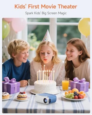Antmap Mini Projector for iPhone, Outdoor Projector with WiFi and Bluetooth, Movie Projector Outdoor with Speaker, HD 1080P Support Mini Portable Projector, Projectors for Phone/HDMI/USB/TV Stick - Image 5