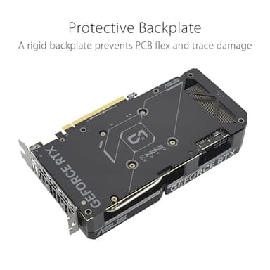 ASUS Dual GeForce RTX™ 4060 Ti EVO OC Edition 8GB GDDR6 (PCIe 4.0, 8GB GDDR6, DLSS 3, HDMI 2.1a, DisplayPort 1.4a, Axial-tech fan design, 0dB technology, Protective Backplate, Auto-Extreme Technology) - Image 8