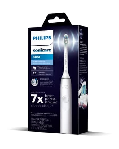 Philips Sonicare 4100 Rechargeable Electric Toothbrush, with Pressure Sensor, 2 Intensity Settings, SmarTimer and QuadPacer, 14-Day Battery Life, White, Model HX3681/23 - Image 14