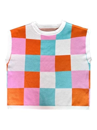 Womens Fall Crop Tops 2025 Cap Short Sleeve Sweater Vest Loose Shirts Business Summer Vacation Outfits Trendy Winter Top - Image 4