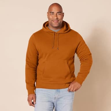 Amazon Essentials Men's Pullover Sweatshirt Hoodie, Big & Tall Options Available, Rust Orange, XX-Large - Image 6
