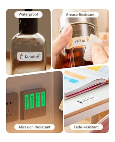 NIIMBOT Label Maker Machine Bluetooth Label Printer for School Home Office Organization, Wireless Mini Labeler D110 Upgraded Version, Label Machine with Label, White - Image 7
