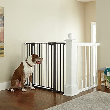 Cumbor 36" Extra Tall Baby Gate for Dogs and Kids with Wide 2-Way Door, 29.7"- 46" Width, and Auto Close Personal Safety for Babies and Pets, Fits Doorways, Stairs, and Entryways, Black - Image 6