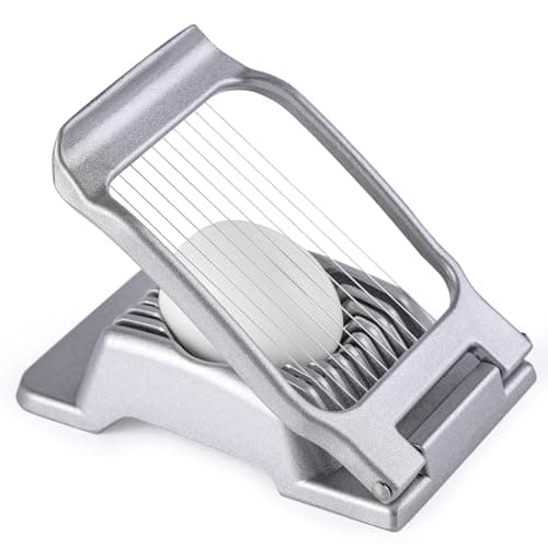 Yuzxaun Egg Slicer for Hard Boiled Eggs, Stainless Steel Wire, Heavy Duty Aluminium Egg Cutter Dishwasher Safe for Egg Strawberry Soft Fruit - Image 1
