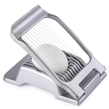 Yuzxaun Egg Slicer for Hard Boiled Eggs, Stainless Steel Wire, Heavy Duty Aluminium Egg Cutter Dishwasher Safe for Egg Strawberry Soft Fruit - Image 1