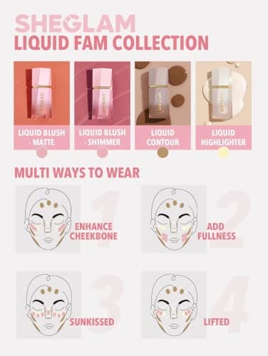SHEGLAM Liquid Blush Makeup for Cheeks Matte Finish - Birthday Suit - Image 6