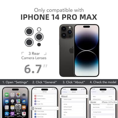 BERFY for iPhone 14 Pro Max Case, Compatible with MagSafe, Built-in Privacy Screen Protector and Camera Protection, Anti-Spy Full Body Shockproof Clear Phone Case for 14 Pro Max 6.7", Black - Image 9