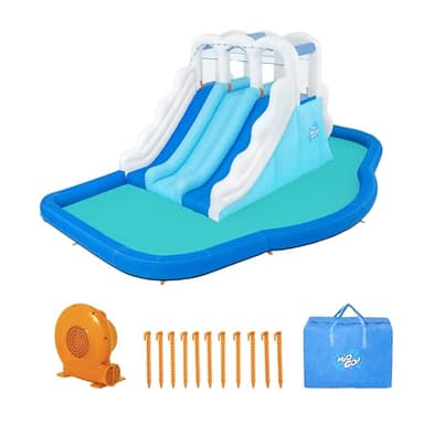Bestway H2OGO! Tidal Trifecta Kids Inflatable Water Park | Inflatable Triple Slide and Splash Pool | Great for Kids Ages 5 and Up - Image 8