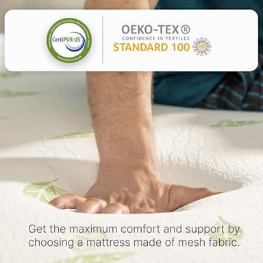 NapQueen Queen Size, 6 Inch Anula Green Tea Infused Memory Foam Mattress, Bed in a Box, CertiPUR-US Certified Mattress - Image 3