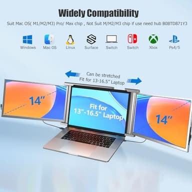 FHH Laptop Screen Extender Laptop Screen Extender (2) - Image 2