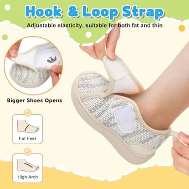 FEETCITY Baby Girls Shoes Wide Toe Box Baby Sneakers First Walking Shoes Infant Barefoot Shoes Infant Sneakers 12-18 Months - Image 3