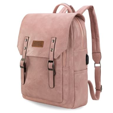 Montana West × Wrangler Leather Backpack Purse for Women Laptop Backpack Fashion Pink Backpack - Image 1
