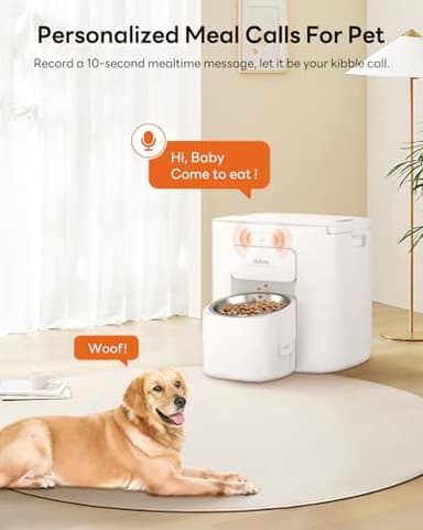 Automatic Dog Feeder for Large Breed, 15L/ 63Cups Vacuum-Sealed Storage & Timed Auto Dog Food Dispenser 2in1, Airtight 100% Freshness, Anti-Blockage, Support up to 22mm Pet Food, Stainless Steel Bowl - Image 8